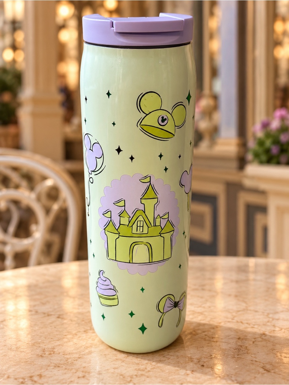 Disney Parks Starbucks Matcha and Lavender Stainless Steel Tumbler